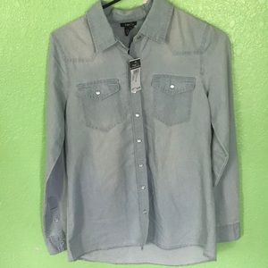 Rue21 button down jean shirt